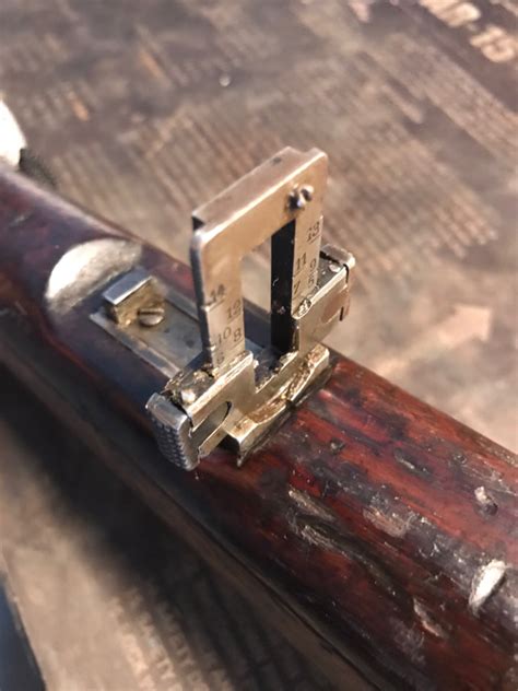 Handgun Sights;. . Chilean mauser rear sight